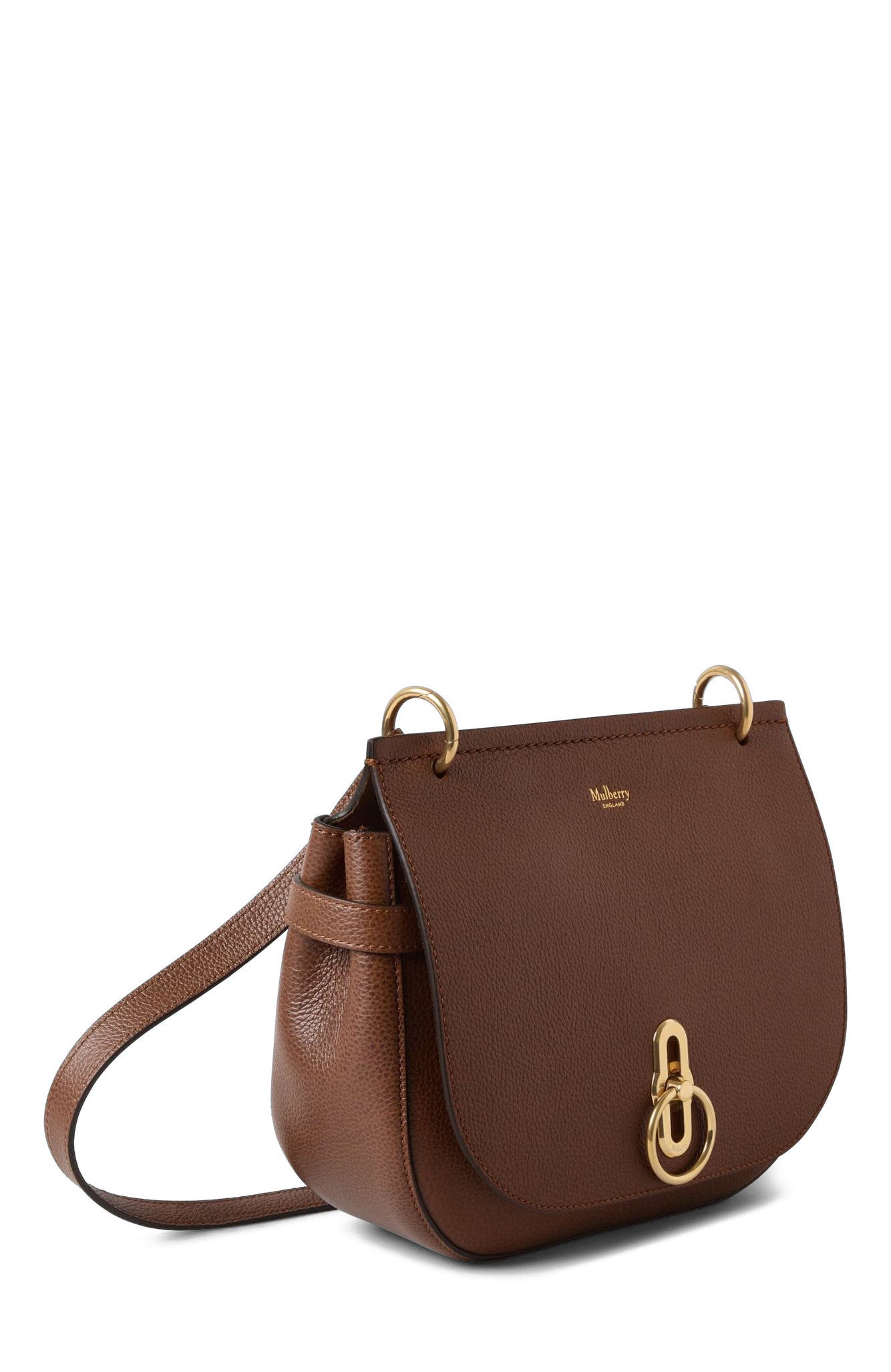 Mulberry Amberley Leather Satchel, Alternate, color, Oak