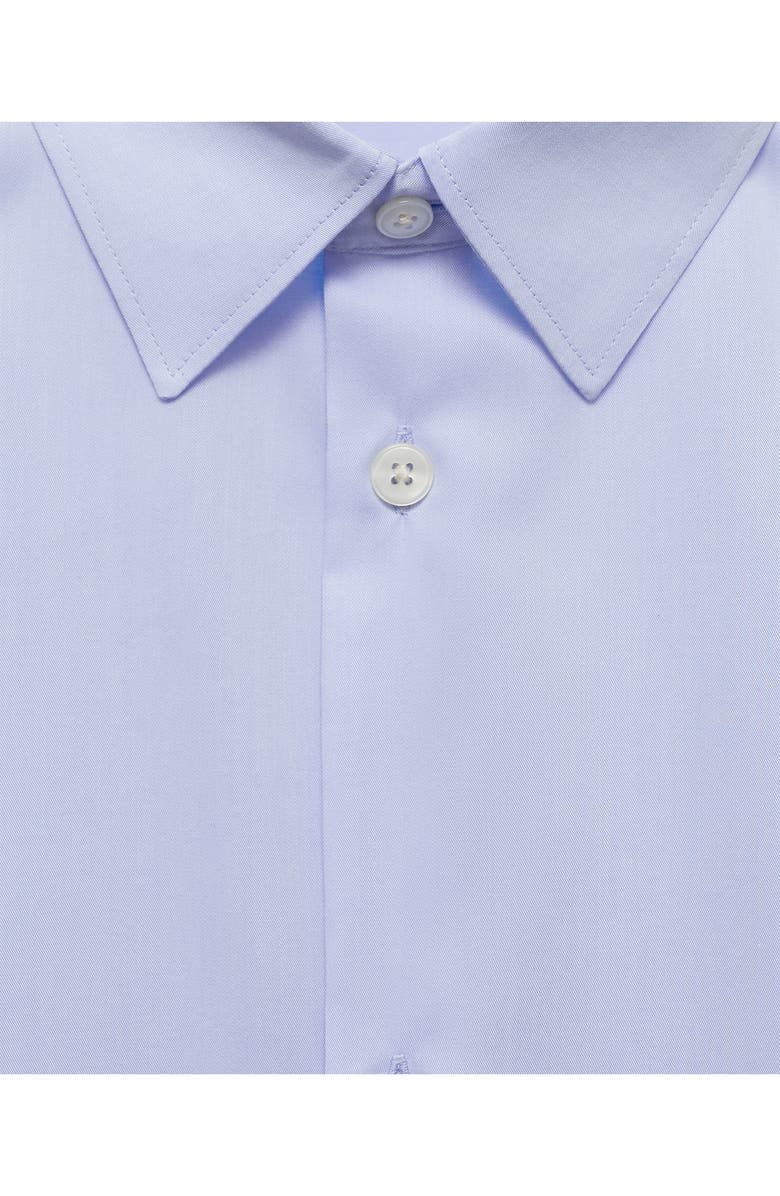 MANGO Cotton Poplin Button-Up Shirt, Alternate, color, 