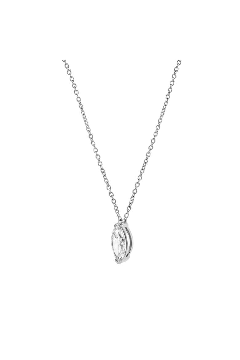 Marquise Muse 14K Gold Lab Grown Diamond Necklace - 1.50 ct, Alternate, color, 14K White Gold