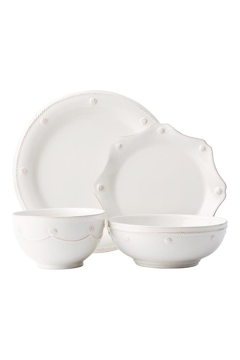 Berry & Thread 4-Piece Place Setting, Main, color, WHITEWASH