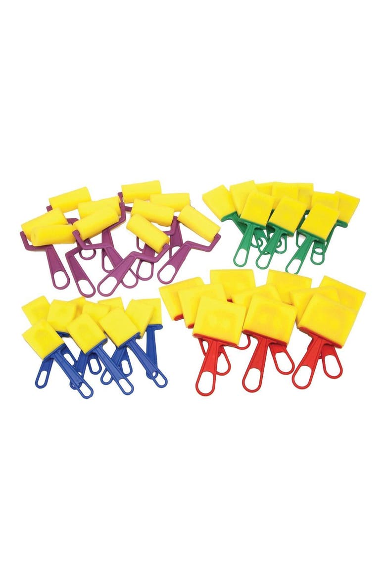 Dip and Dab Sponge Painting Class Kit, Alternate, color, Multicolored
