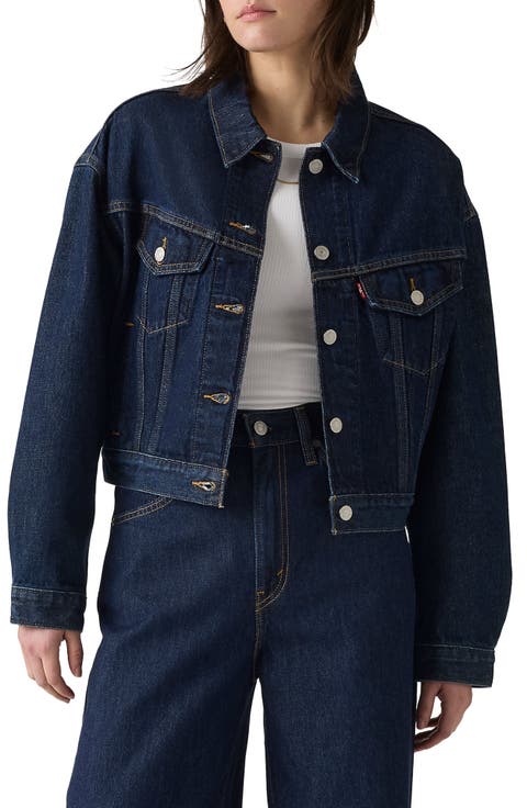 Shrunken '90s Denim Trucker Jacket