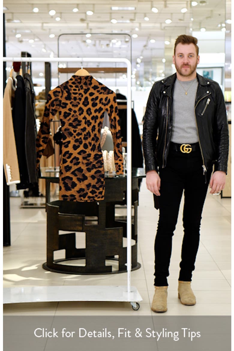 Print Long Sleeve Body-Con Minidress video