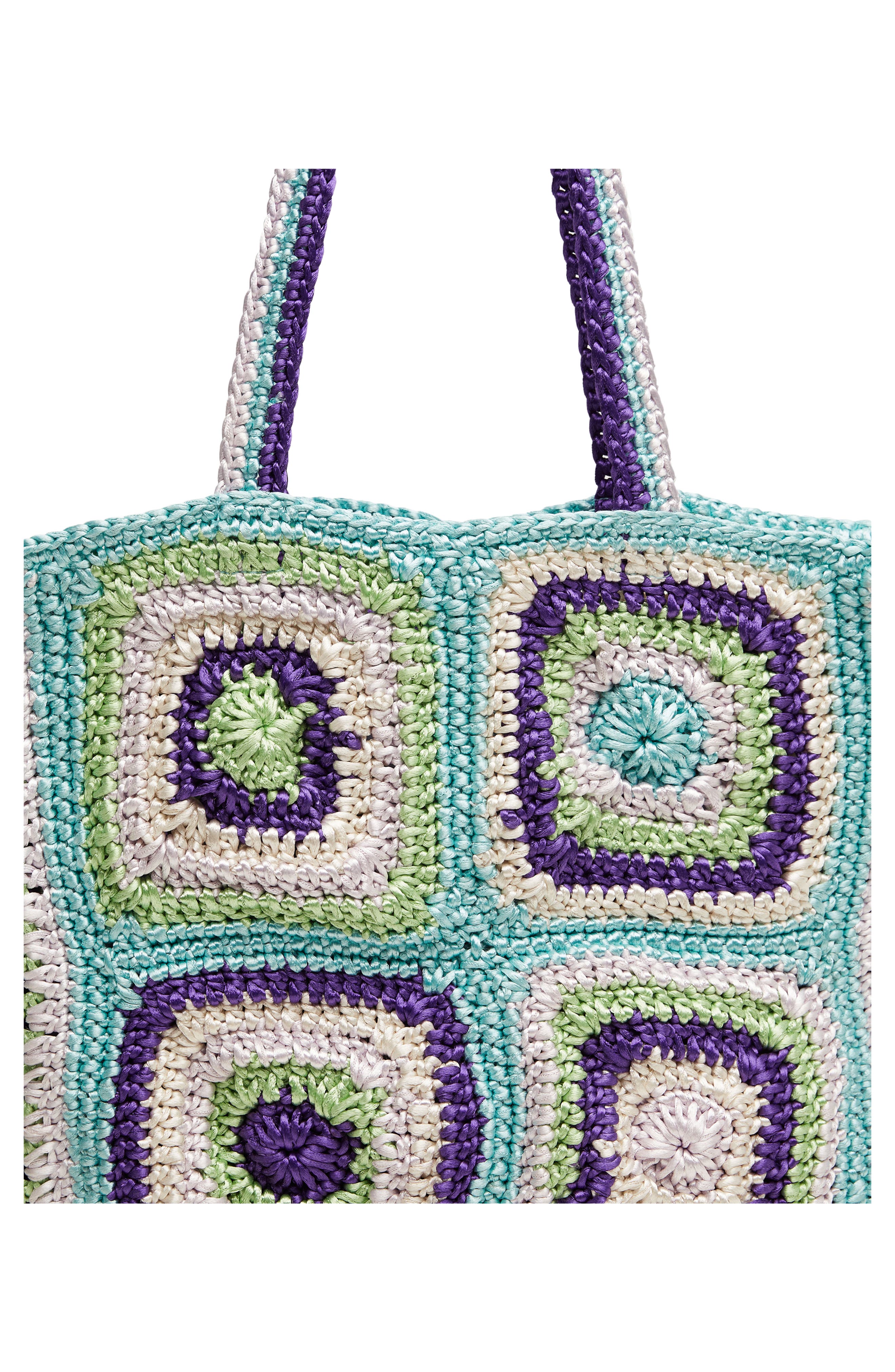 MANGO Crochet Shopper Bag, Alternate, color, 