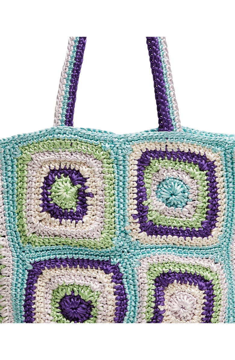 MANGO Crochet Shopper Bag, Alternate, color,