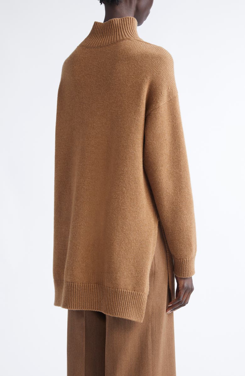 FFORME Loletta Boyfriend Wool & Cashmere Sweater, Alternate, color, Camel Melange