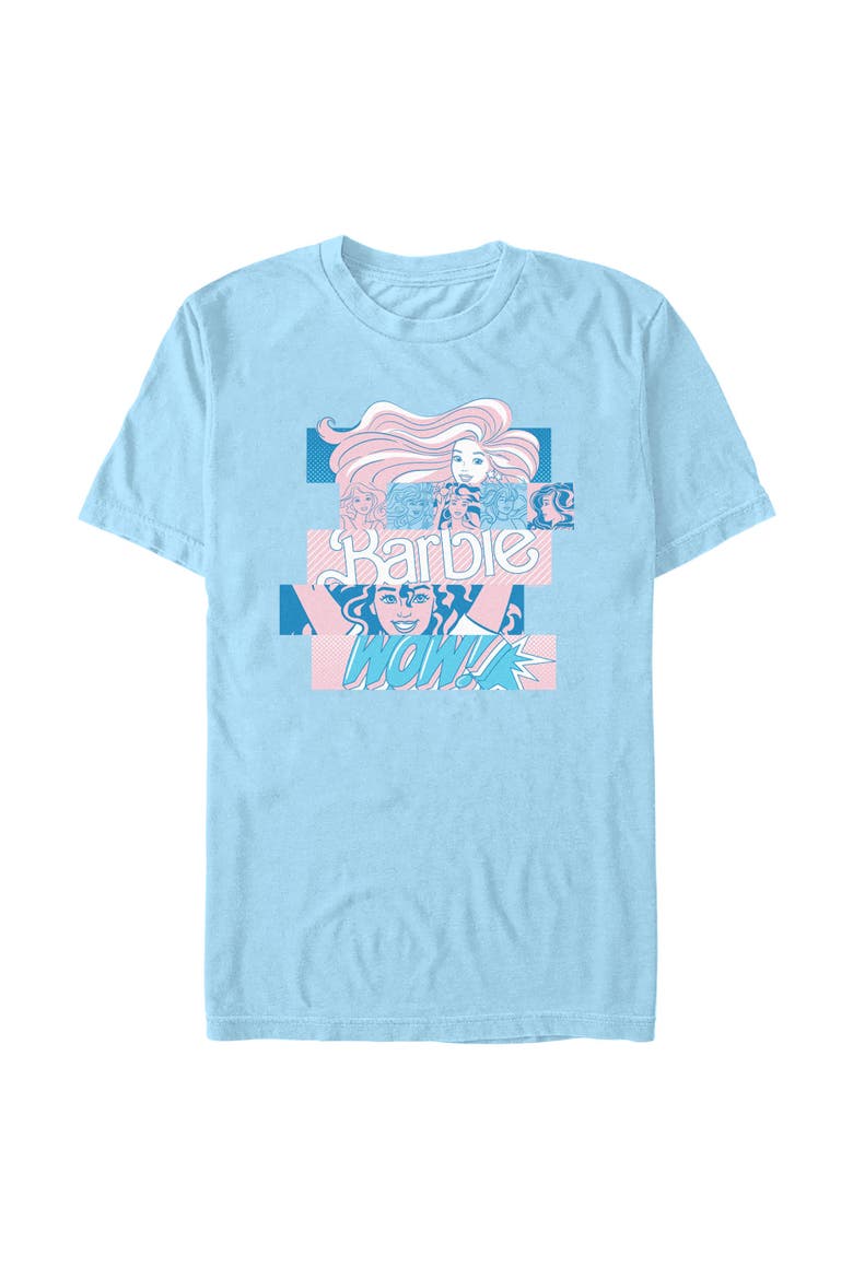Men's Wow Fashion Comic Book T-Shirt, Main, color, Light Blue