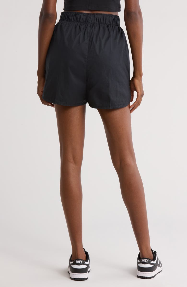 Nike Sportswear Chill Poplin Mid-Rise 5-Inch Shorts, Alternate, color, Black/ Black