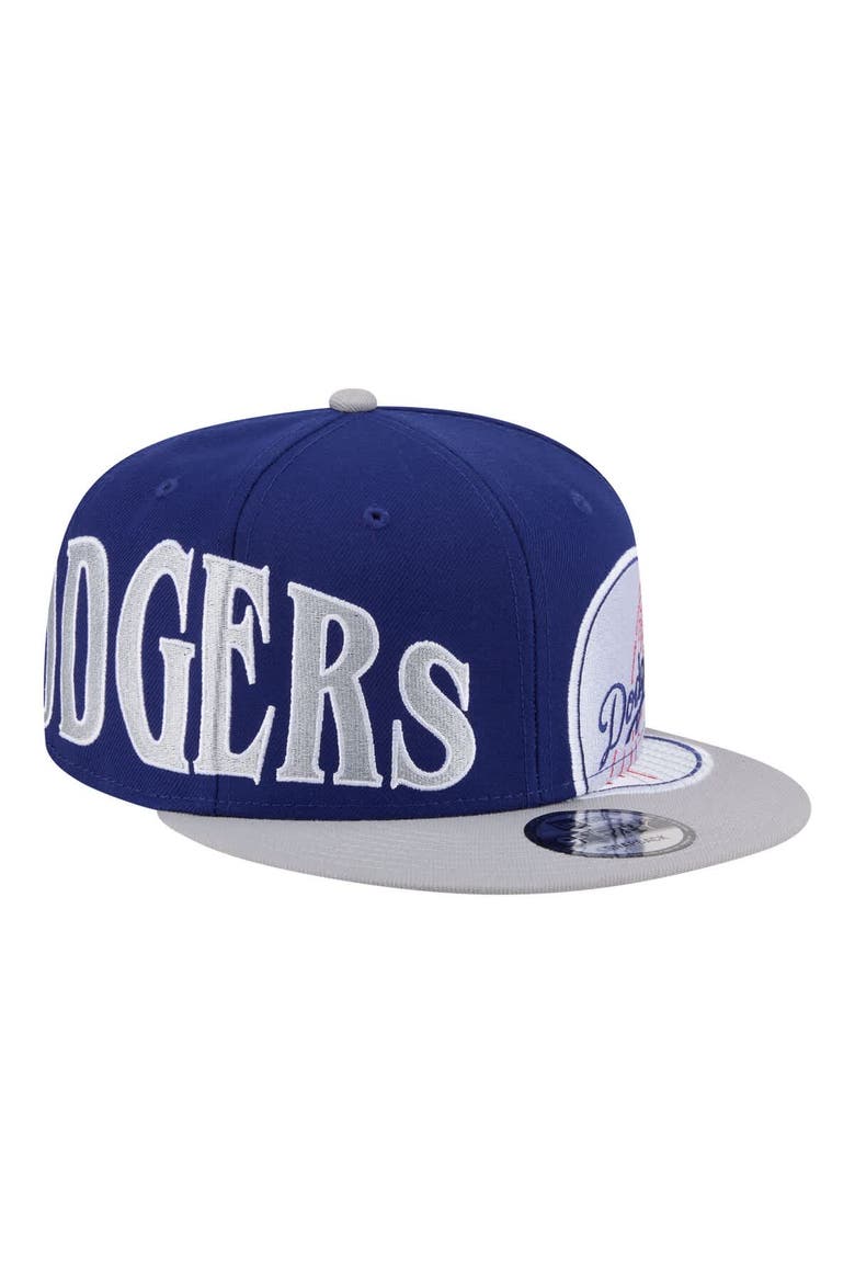 Men's New Era Royal/Gray Los Angeles Dodgers Stretched Two-Tone 9FIFTY Adjustable Hat, Alternate, color, Royal