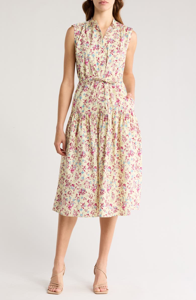 Derek Lam 10 Crosby Margaret Sleeveless Midi Dress, Main, color, 