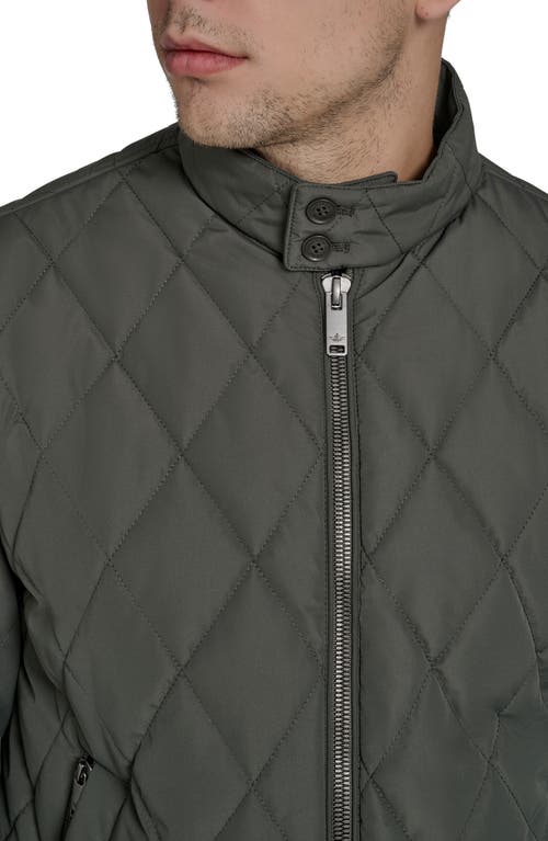 Dockers Diamond Quilted Bomber In Green