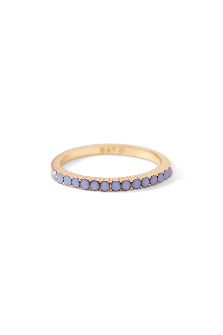 Kara 14k Gold Plate & Lab Created Opal Ring, Alternate, color, GOLD