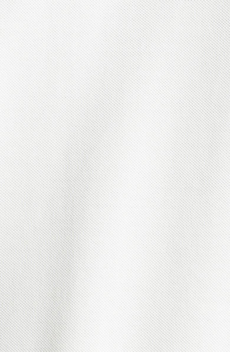 Moncler Logo Patch Cotton Piqué Polo, Alternate, color, Silk White