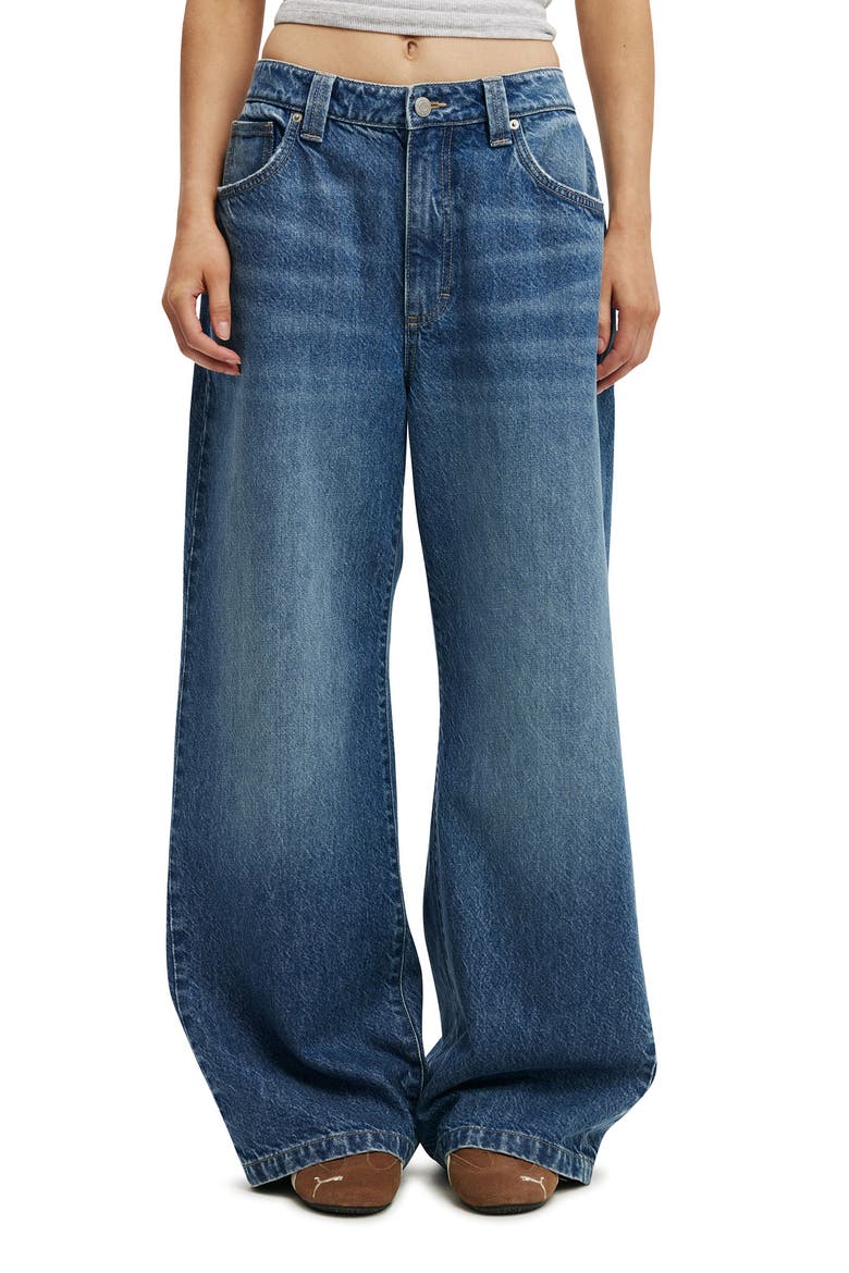 Women's Low Super Baggy Jean, Main, color, Drop Blue