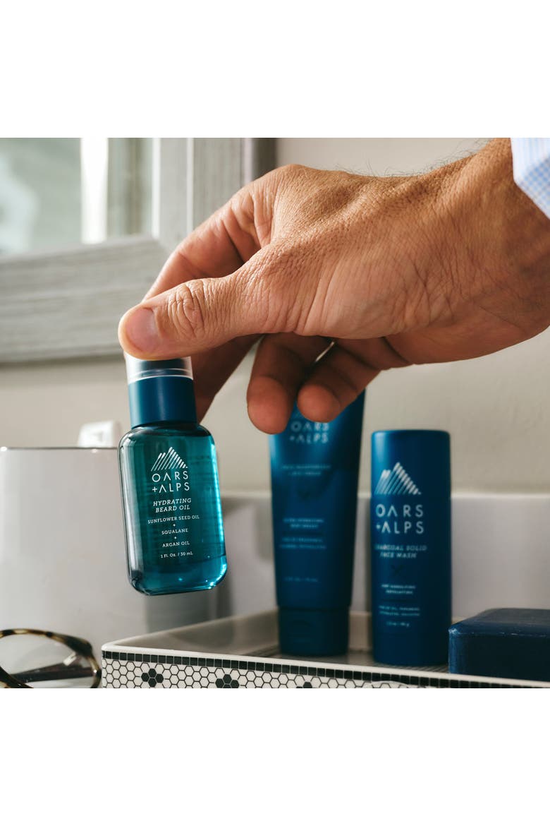 Hydrating Beard Oil, Alternate, color, Blue