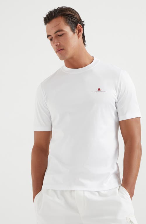 Brunello Cucinelli T-shirt With Print In White