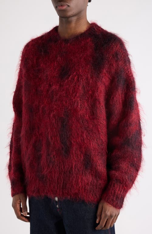 Isabel Marant Miller Mohair Sweater Deep Red In Red