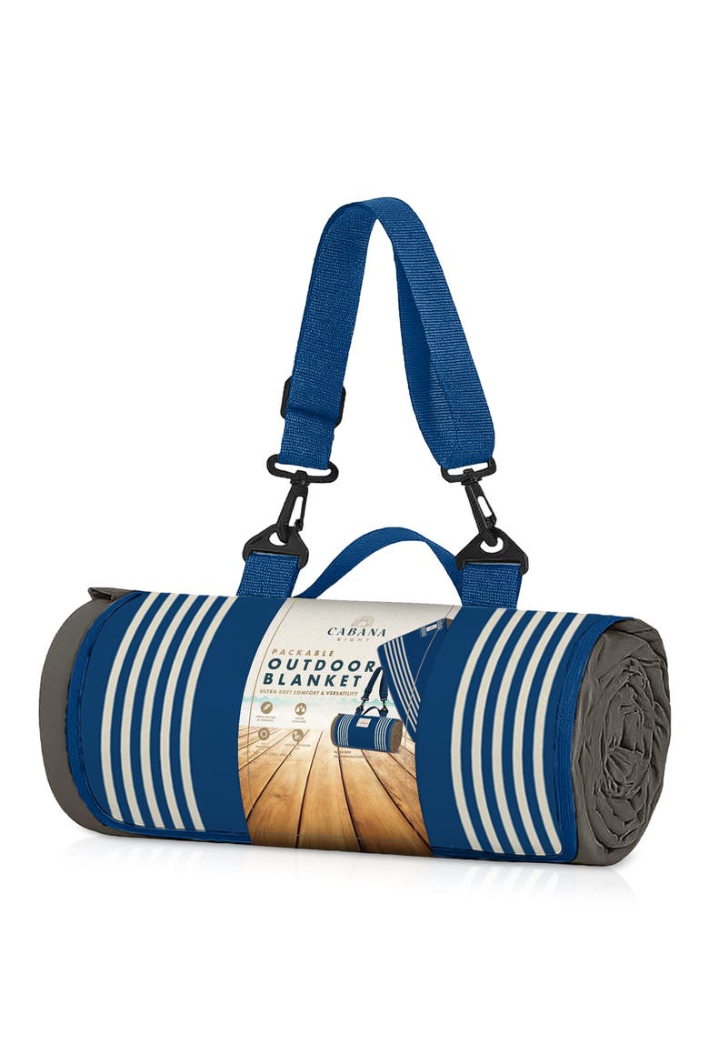 Packable Beach Blanket, Alternate, color, NAVY