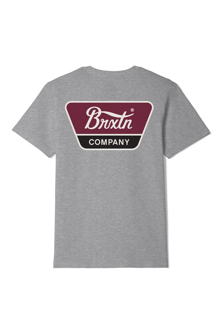 Linwood Logo Graphic T-Shirt, Alternate, color, HEATHER/ WHITE/ RED MAHOGANY