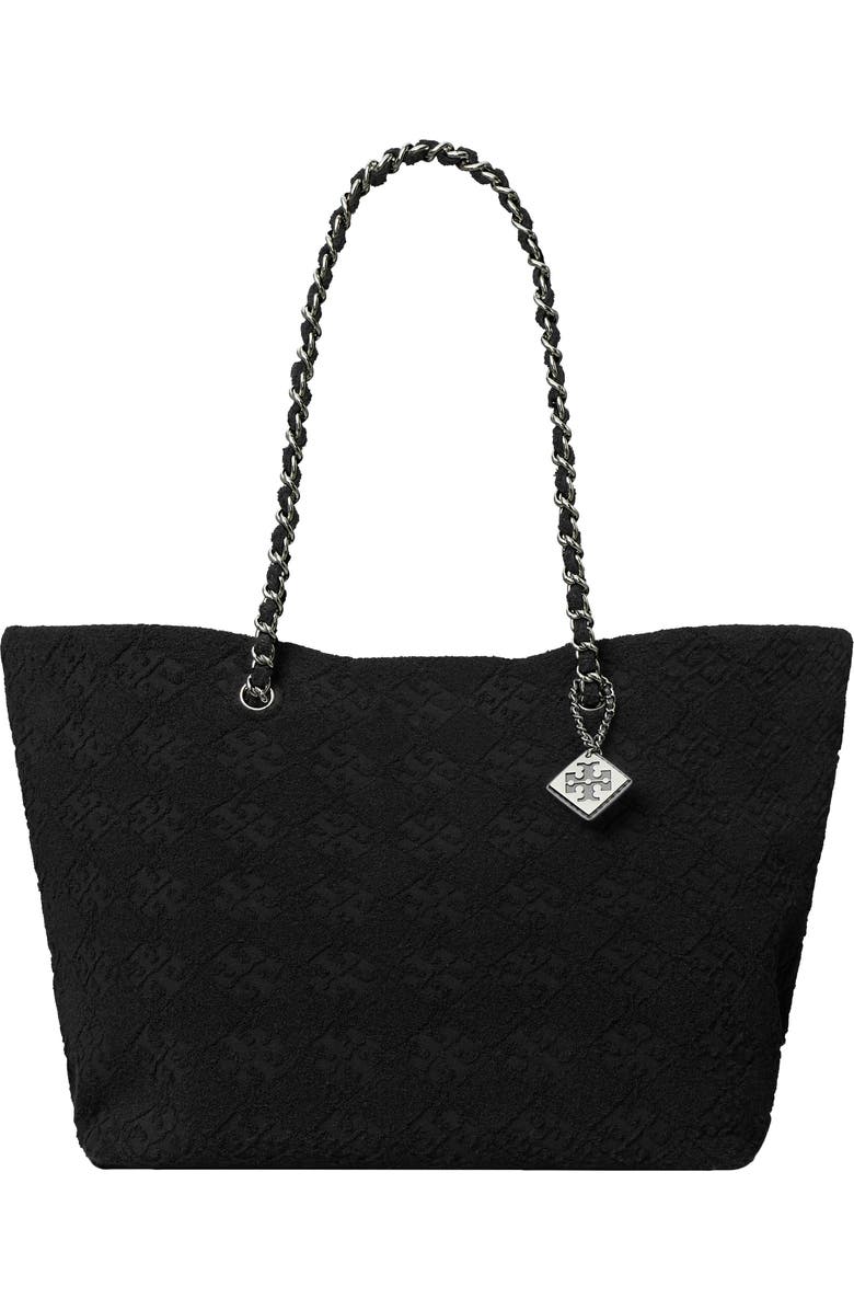 Tory Burch Ella Chain Terry Cloth Tote, Main, color,