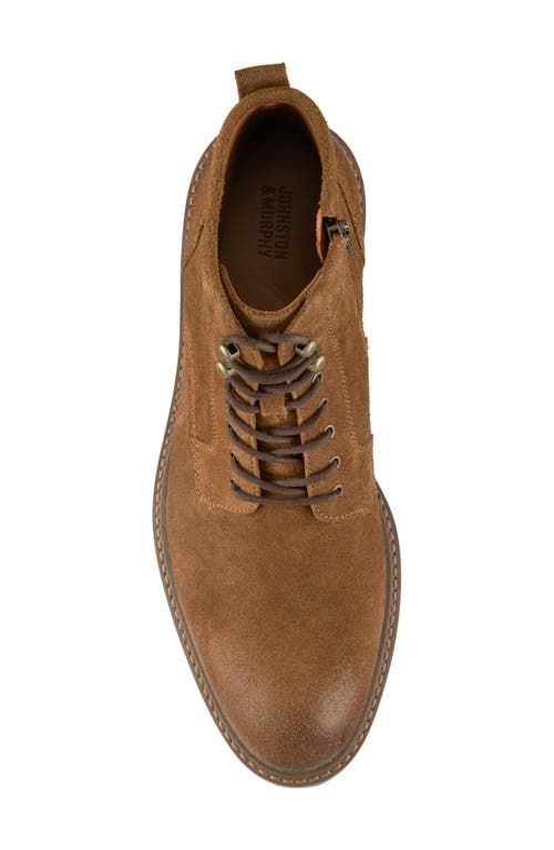 Johnston & Murphy Kelton Plain Toe Boot In Brown
