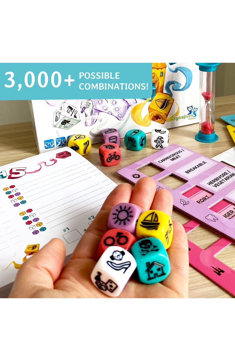 Synapses Games Match 5 Family Board Game Word Association and Dice Game, Alternate, color, 