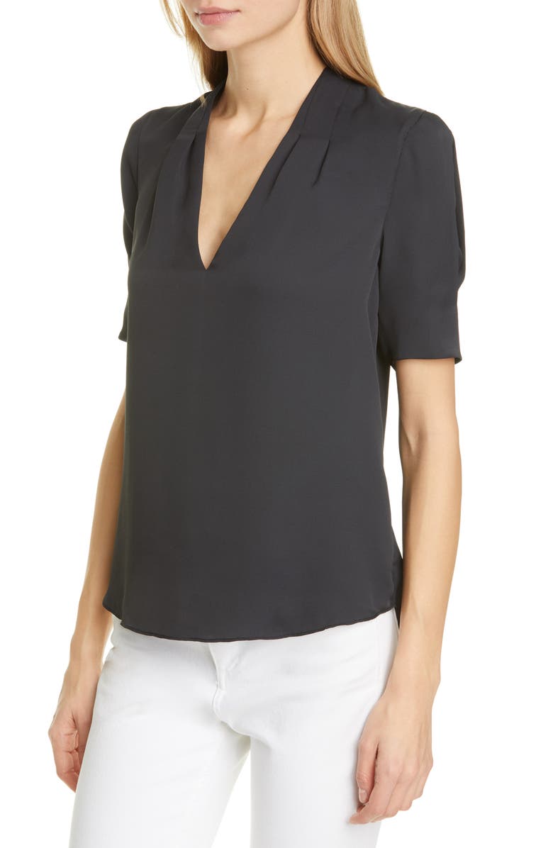 Joie Ance V-Neck Silk Blouse, Alternate, color, 