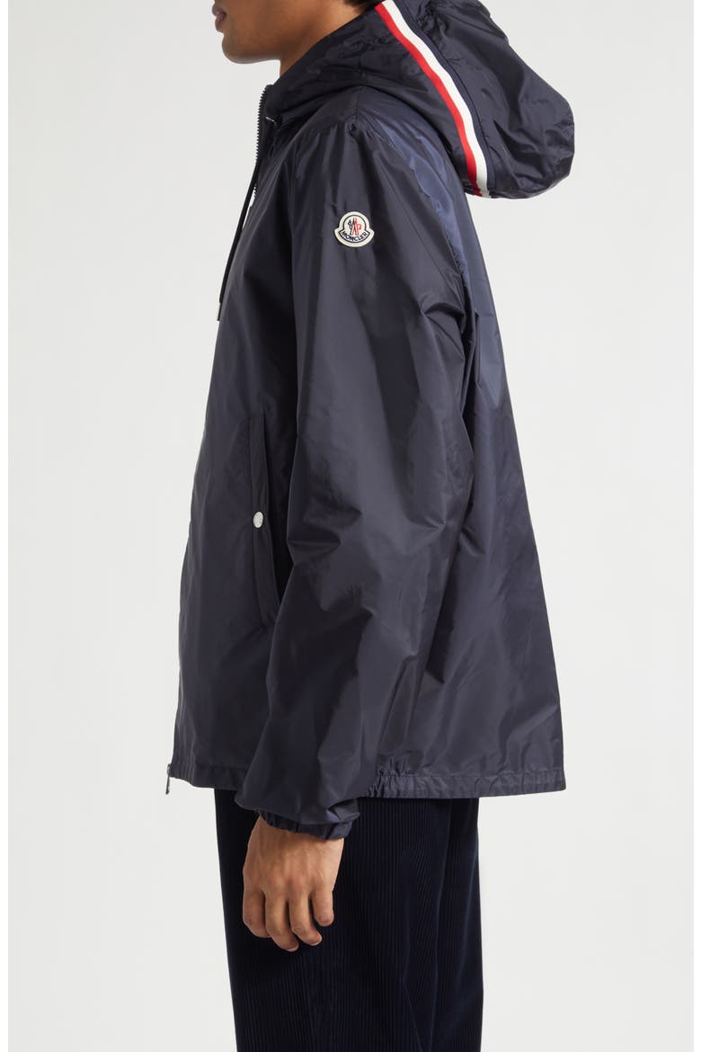 Grimpeurs Hooded Water Repellent Nylon Jacket, Alternate, color, NAVY