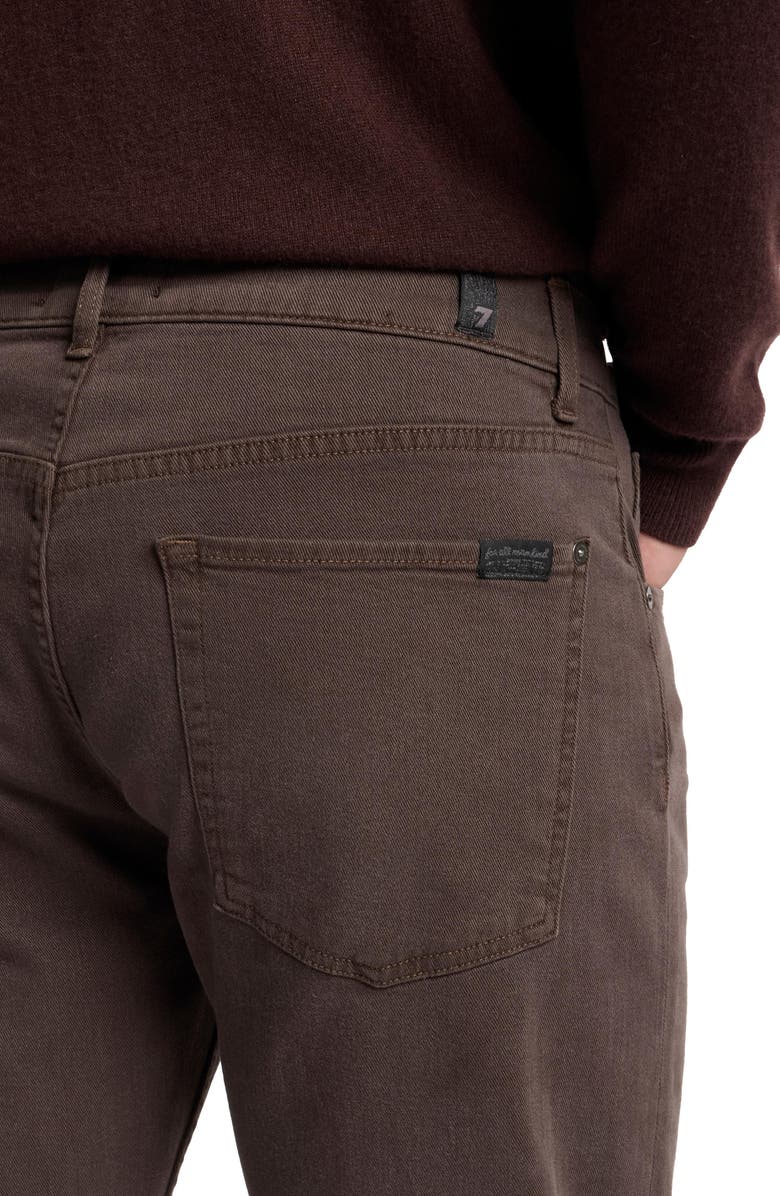 7 For All Mankind Luxe Performance Lefthand The Straight Leg Jeans, Alternate, color, Left Hand Coffe