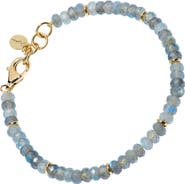 Jan Leslie 18K Gold Gemstone Beaded Bracelet