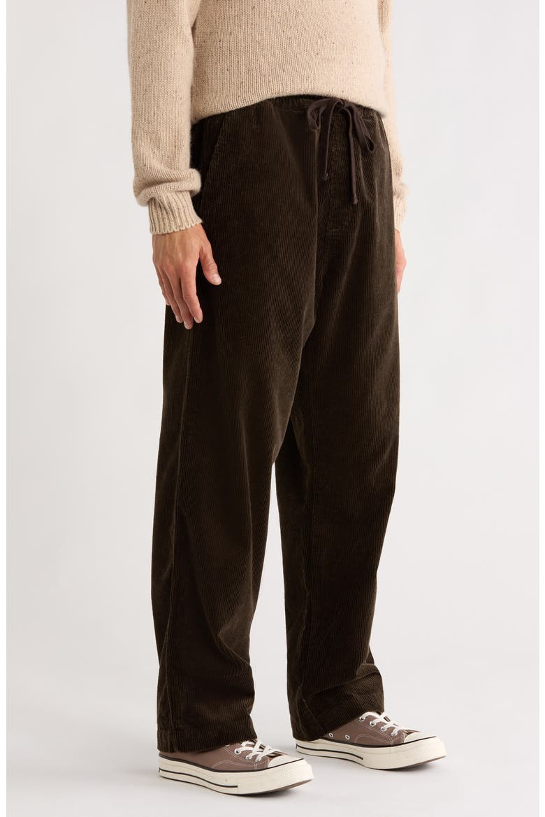 Floyde Tie Waist Corduroy Pants, Alternate, color, TOBACCO RINSED