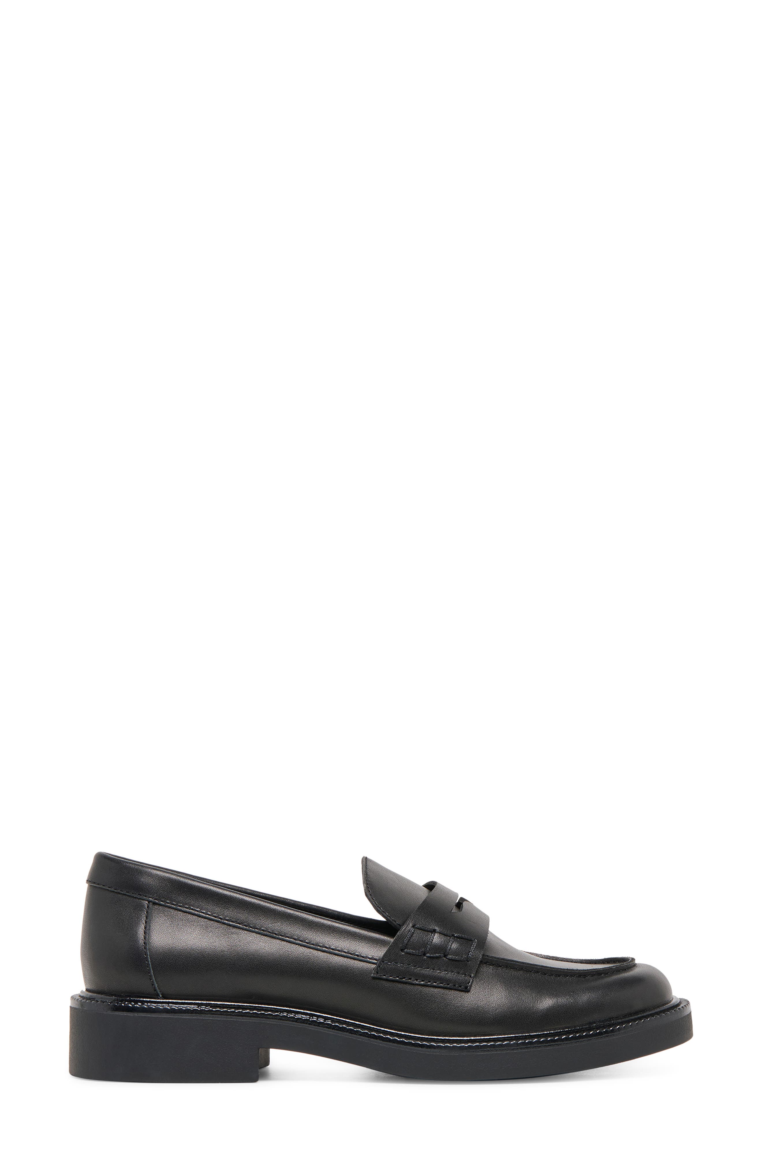 Dolce Vita Tiggy Penny Loafer, Alternate, color, Black Leather