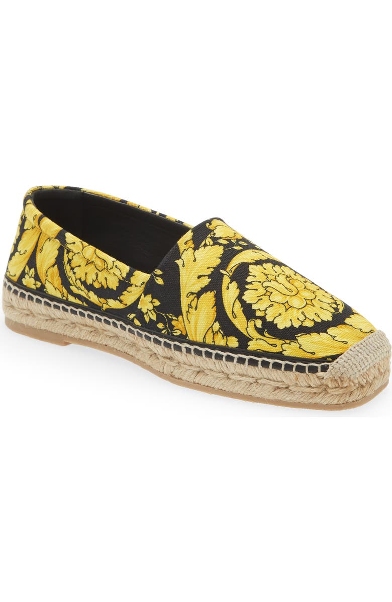 Versace Barocco Print Espadrille, Main, color,