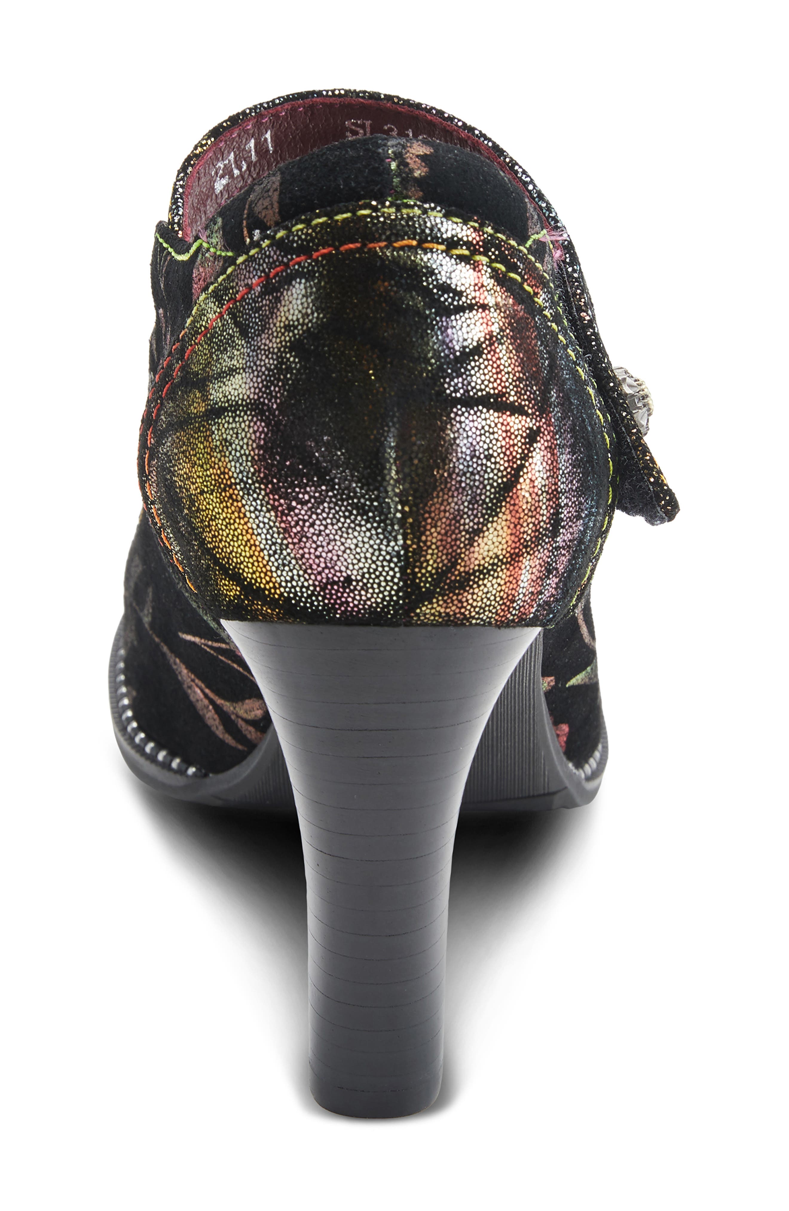 L'Artiste by Spring Step Floral Suede Pump, Alternate, color, 