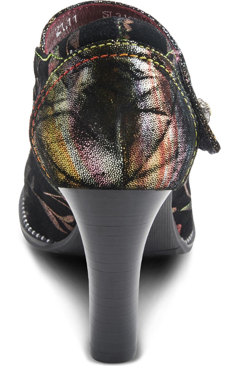 L'Artiste by Spring Step Floral Suede Pump, Alternate, color,