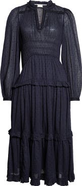 Ulla Johnson Ardelle Dotted Cotton Midi Dress