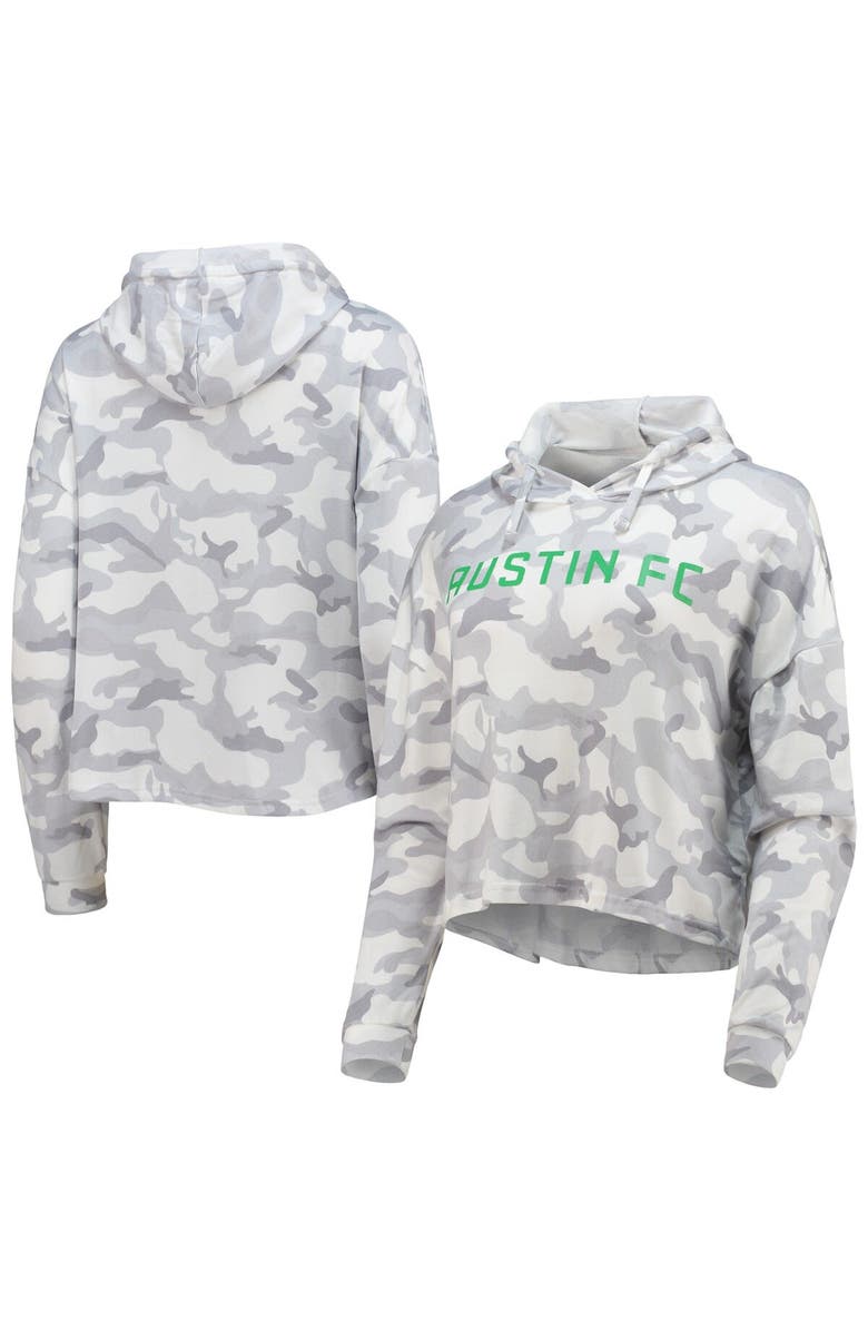 CONCEPTS SPORT Women's Concepts Sport Gray Austin FC Composite Hoodie T-Shirt, Main, color, Gray