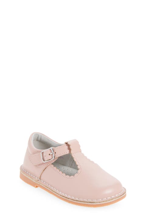 Kids' Selina Scallop T-Strap Flat (Baby, Walker, Toddler & Little Kid)