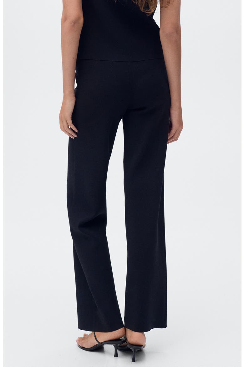 Straight Leg Knit Pants, Alternate, color, BLACK