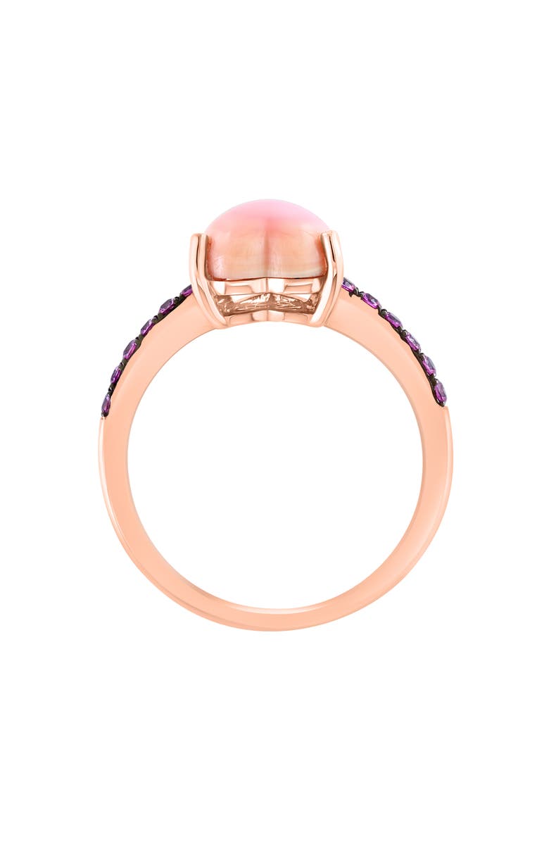 EFFY 14K Rose Gold Pink Sapphire Heart Ring, Alternate, color,