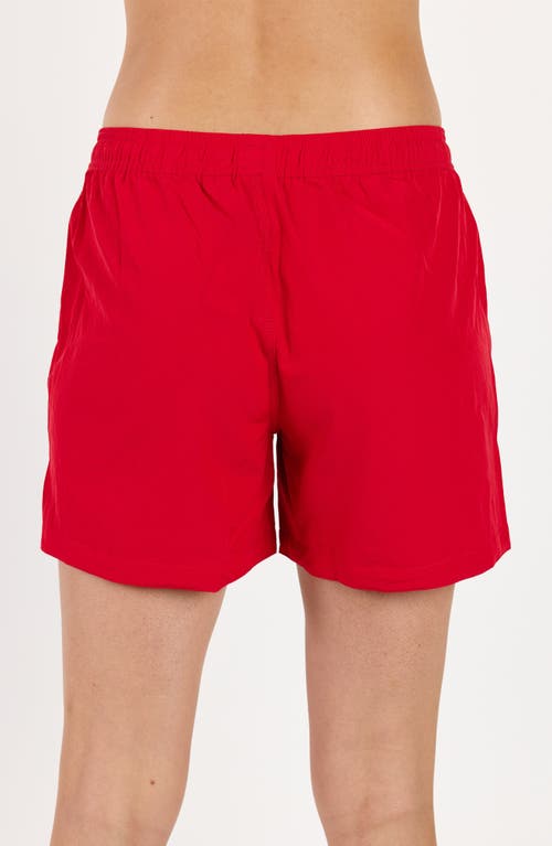 Calypsa 4" Board Shorts In Red