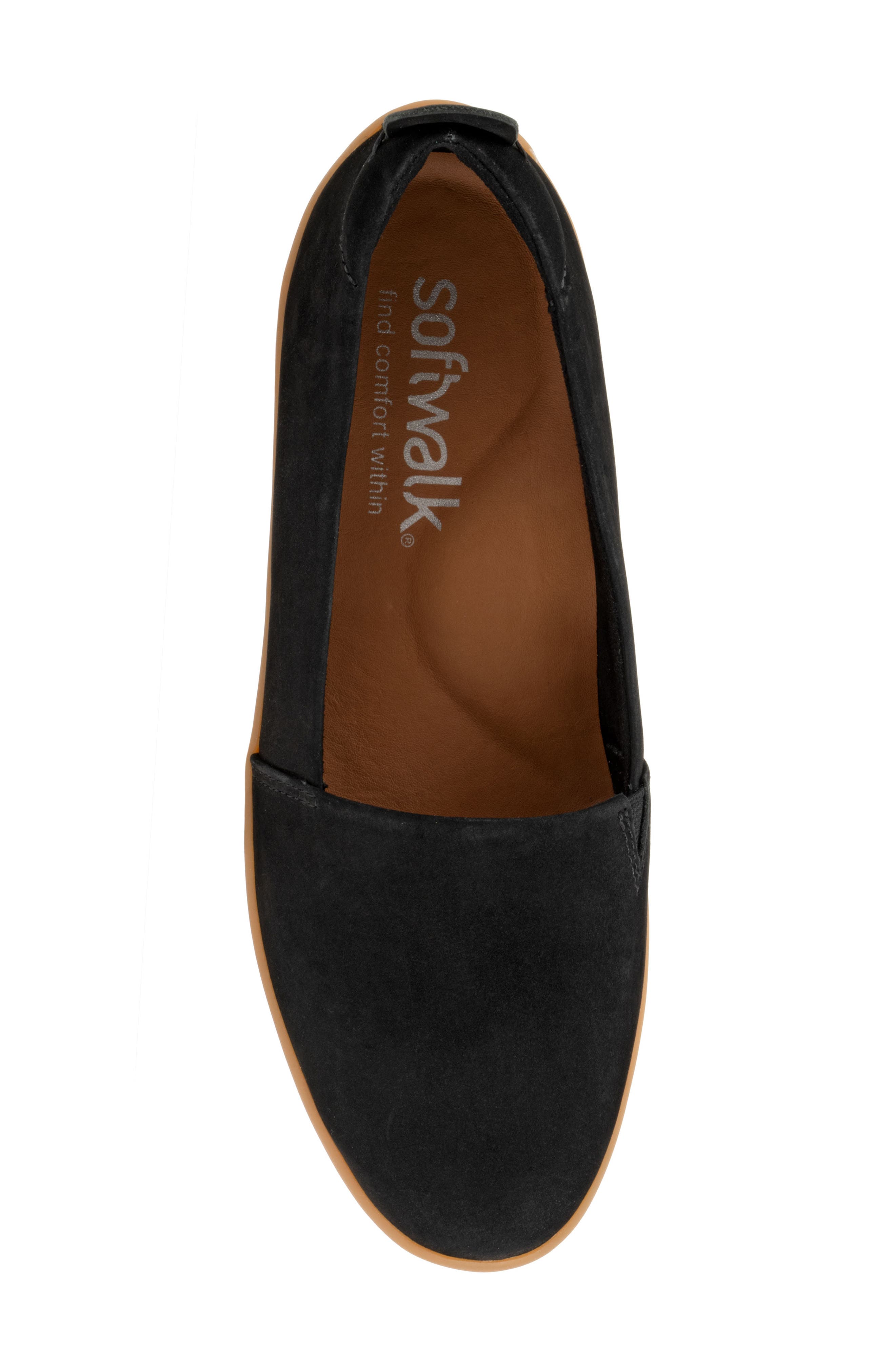 SoftWalk<sup>®</sup> Deva Flat, Alternate, color, Black Nubuck