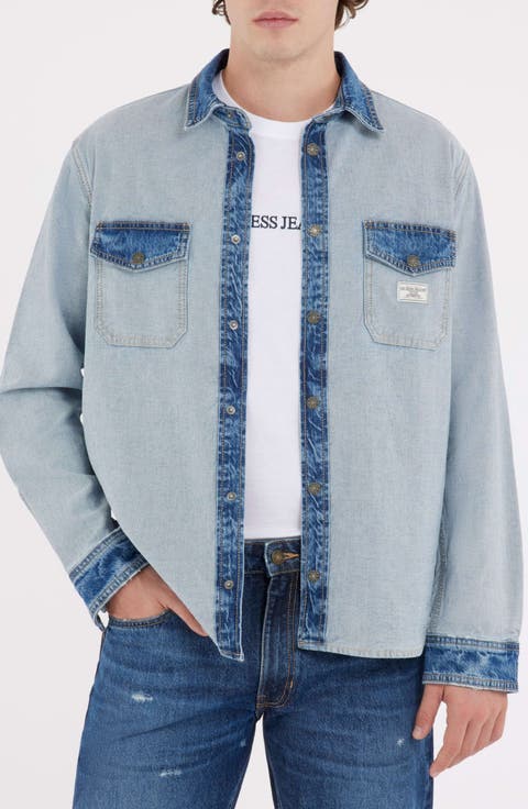 ジャケット・アウター VAULTROOM DENIM OVERSHIRT / BLUE VAULTROOM DENIM OVERSHIRT