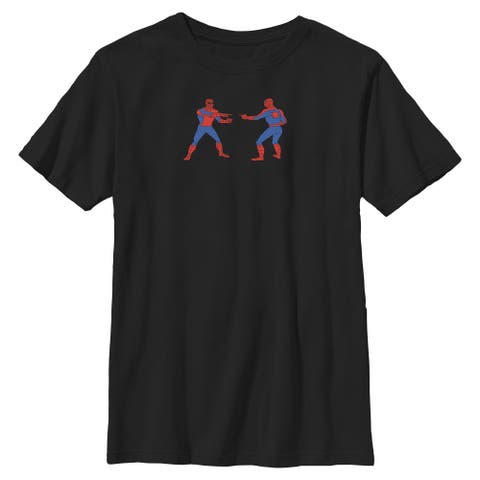 Boys' Spidey Pointing Meme Short Sleeve T-shirt