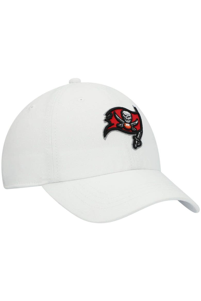 Women's '47 White Tampa Bay Buccaneers Miata Clean Up Logo Adjustable Hat, Alternate, color, White