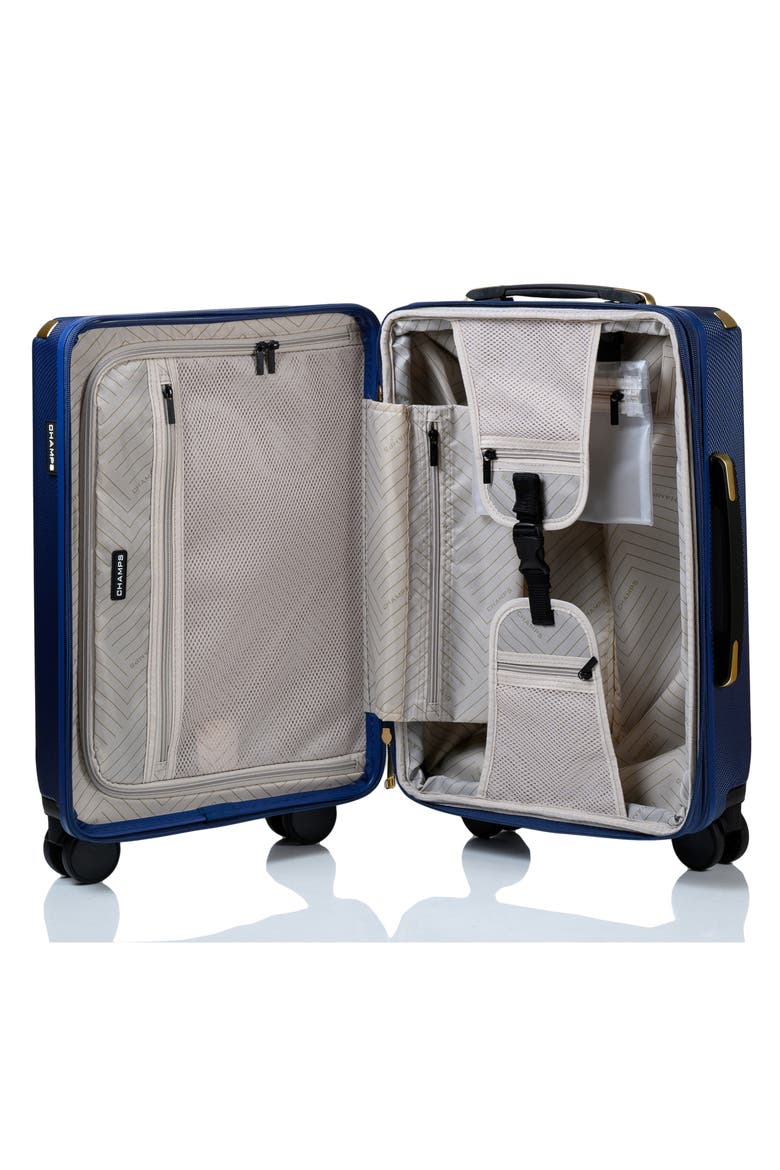 Luxe II 3-Piece Hardside Spinner Suitcases, Alternate, color, NAVY