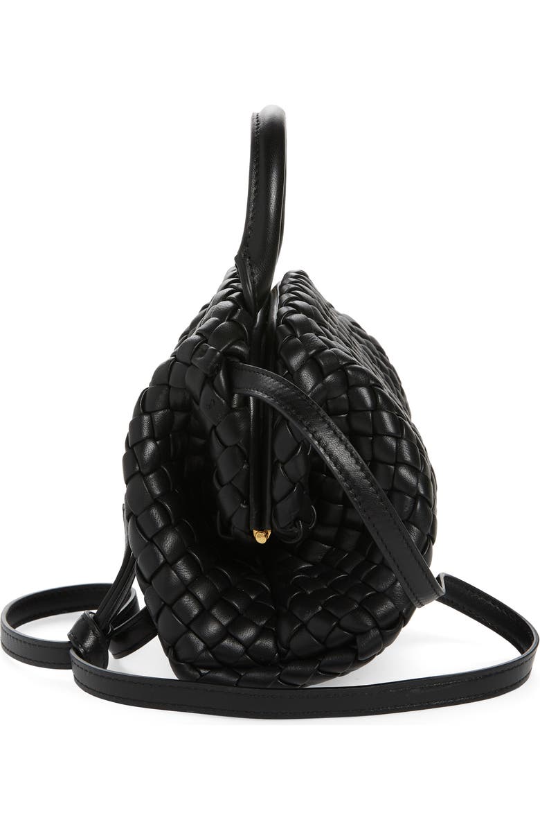 Bottega Veneta Mini Intrecciato Leather Top Handle Bag, Alternate, color,
