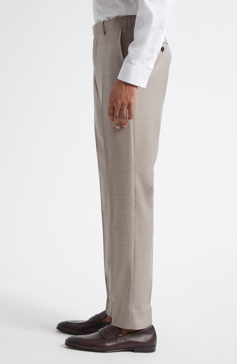 ZEGNA High Performance<sup>™</sup> Wool Trousers, Alternate, color, Md Brw Sld
