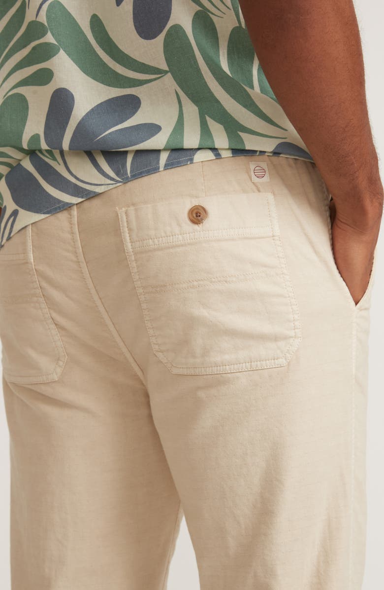 Marine Layer Saturday Stretch Cotton Beach Pants, Alternate, color, Fog