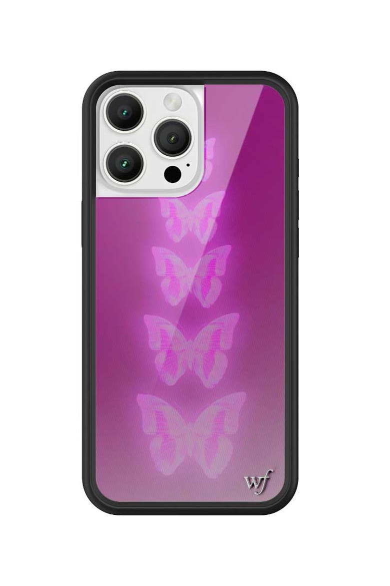 Neon Butterfly iPhone Case, Alternate, color, Purple
